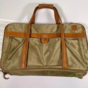 Hartmann Nylon Leather Trim Weekender Bag Luggage Garment Travel w/ Locks & Keys